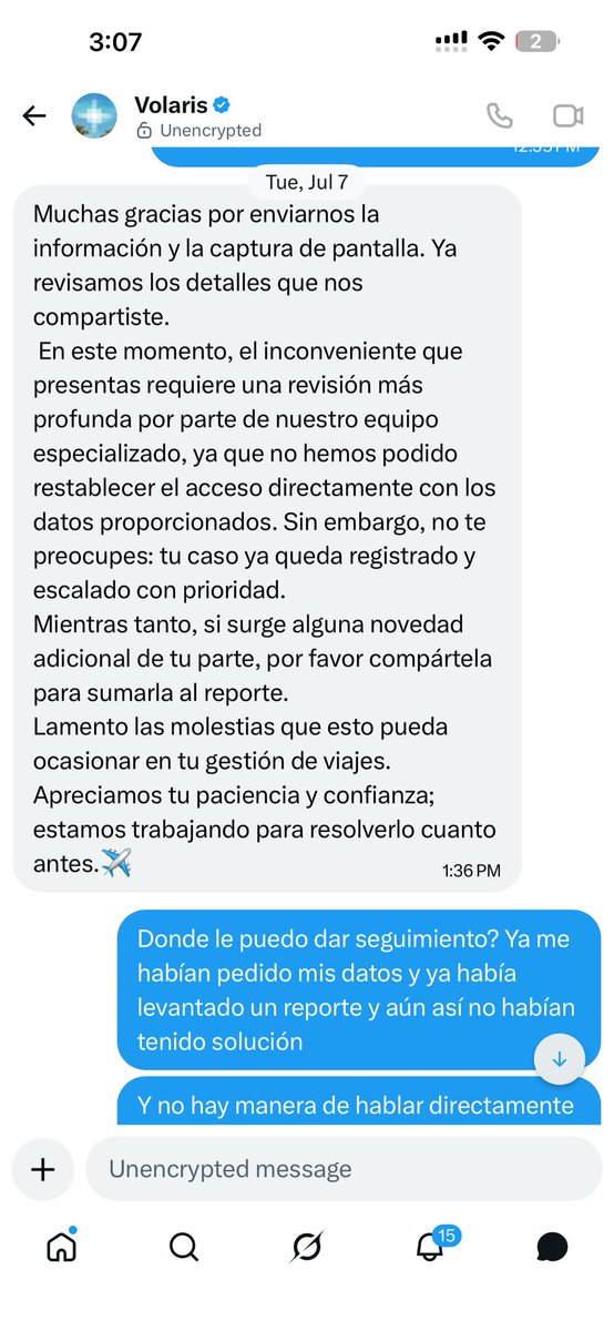 valeramoss's tweet photo. @viajaVolaris tengo meses intentando entrar a mi cuenta altitud para comprar vuelos usando mis puntos y no puedo. Ya levanté un caso y mandé todo lo que me piden y nadie me ayuda! Esto es un robo. Dicen que me van a ayudar pero no hay respuesta. https://t.co/cV80VzRPRi