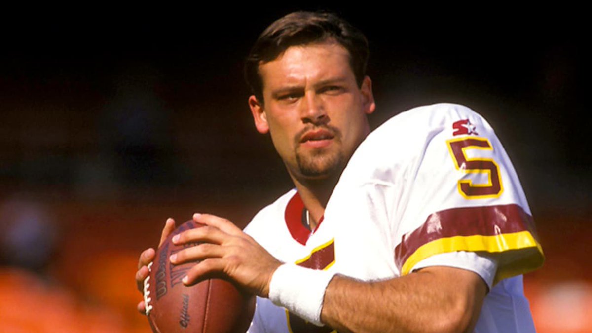 ChadFisher's tweet photo. Jayden Daniels is lucky Washington lets him wear Heath Shuler’s number. https://t.co/9ibcOWXYSE