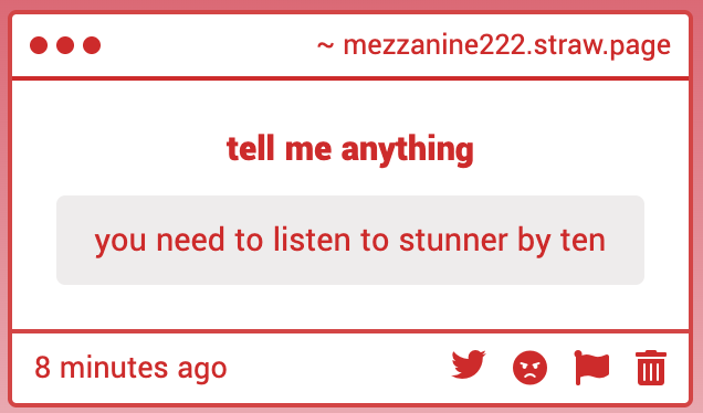 sincerelymazzy's tweet photo. YAY A GIMMICK

ill give it a listen!!! tysm for the rec https://t.co/dD09ntcVYo