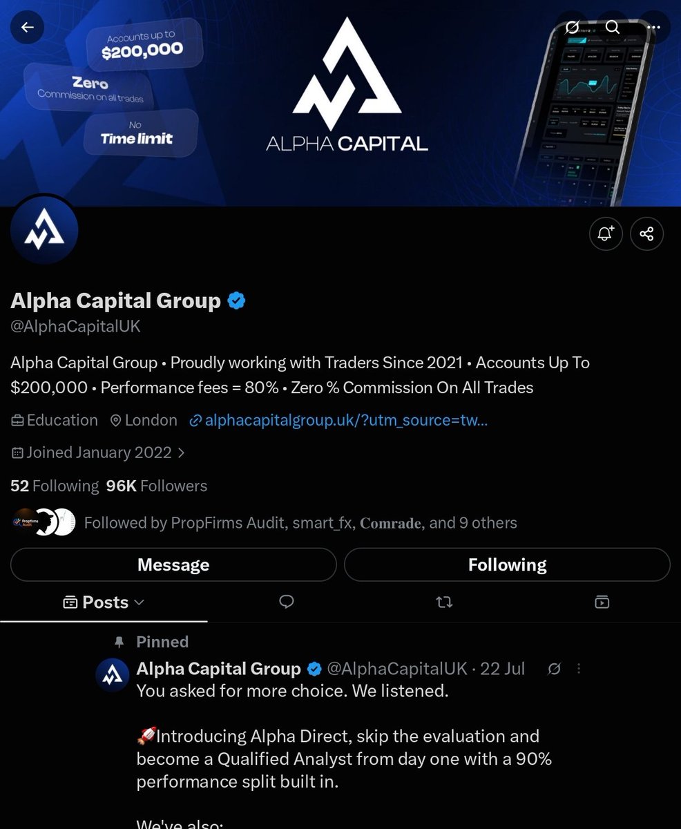 FxSooter's tweet photo. @Propfirms_Audit @AlphaCapitalUK @Fx_priest1 @1trade0 @pipsprotege @shepherd__fx 
@fx 
@KojoForex 

Done https://t.co/oiTdJgrwaF