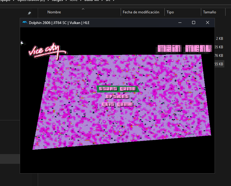 OptiJogos's tweet photo. estoy intentando portear gta vice city a la wii, el wrapper de GX no puede ni con el menu https://t.co/0RvU2cb3K4