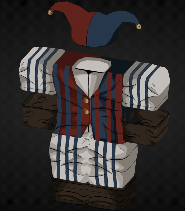 artmzz____'s tweet photo. Jester 3d model#robloxdevs #robloxdev #Roblox #robloxart https://t.co/E1OLIpmv6V