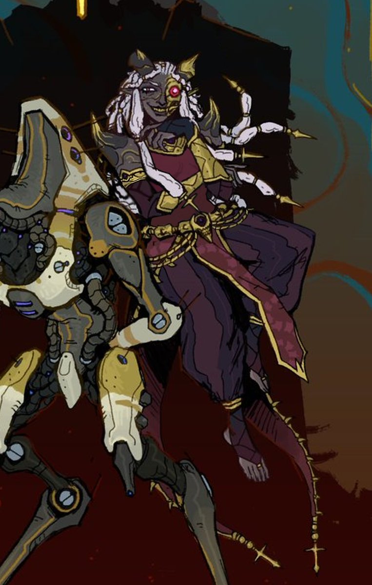 ImmoApollyon's tweet photo. @vincent__dang I think the design's a bit top-heavy with a bit too much gold in the upper half, and the mid-body clothing (I think it's a leotard?) doesn't look that good purple.

(Some edits to show what I mean) https://t.co/hD41nqKyWp