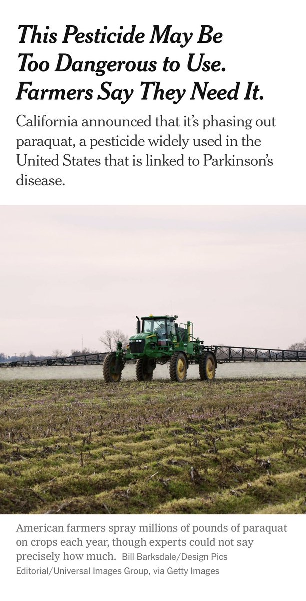 AnneFights4PD's tweet photo. Thanks to the leadership of @chelliepingree and @realannapaulina, as well as recent action in Vermont and California, paraquat is finally getting the attention it deserves! As the wife of a farmer, I understand the importance of pesticides in agriculture, but I don't understand why continued use of a highly toxic chemical linked to Parkinson's disease is acceptable when safer alternatives exist. #BanParaquat
@APDAParkinsons

https://t.co/QtpsgWXsVA