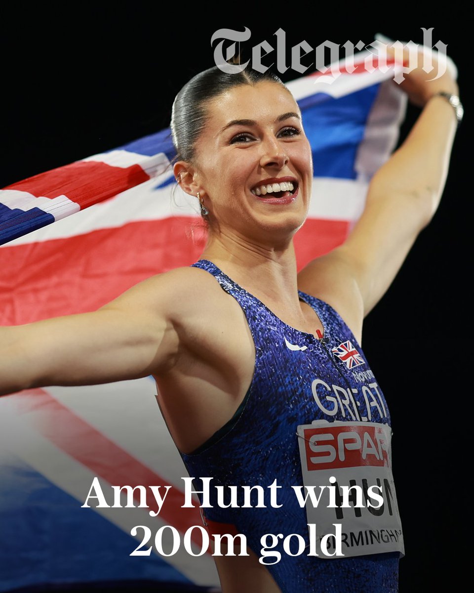 WomensSport's tweet photo. “Two out of four baby!”

🥇 100m
🥇 200m

She said she came to the Europeans for four gold medals and she’s halfway there! She told BBC Sport after the race that this is “becoming a magical week”

Can anything stop Amy Hunt? ⤵️
https://t.co/Mrq77NDu8T https://t.co/643qnp9Hti