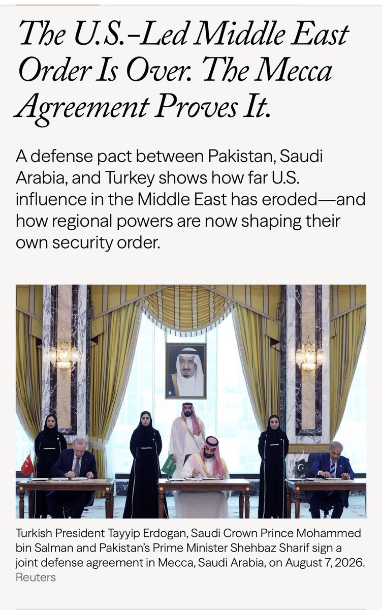 stevenacook's tweet photo. My latest @CFR_org 

The Saudis and their new security partners are seeking a new order that allows them, not Washington, to shape the region.... https://t.co/tOI3AJPVMp