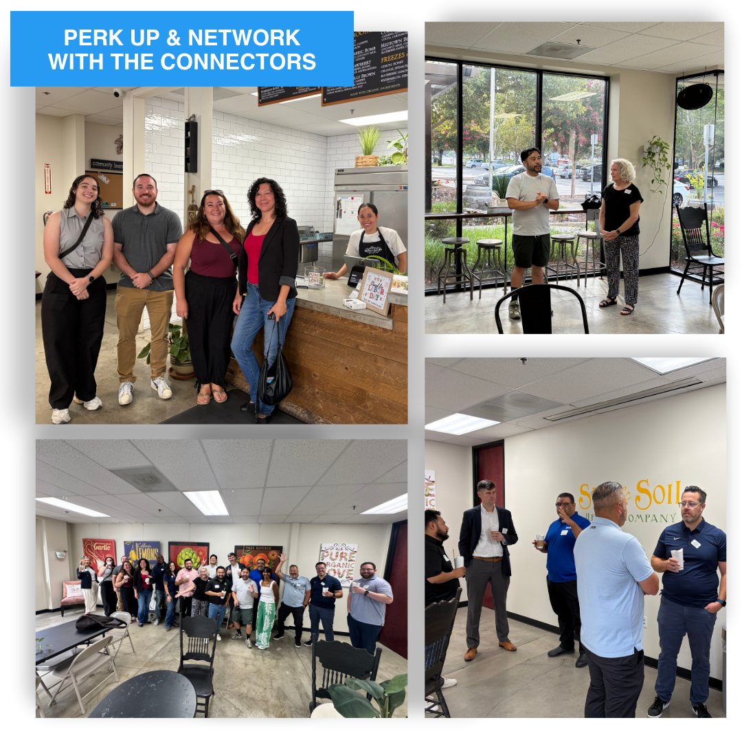 WestSacChamber's tweet photo. What a great morning at our Perk Up &amp; Network Coffee Mixer! Thank you to our members &amp; new prospects for joining us, and a special thank you to Sun &amp; Soil Health Co. for hosting us!

3650 Industrial Blvd., Suite 140, West Sacramento

For more info, visit https://t.co/fRbfUD2BdP https://t.co/9H9bMofemQ