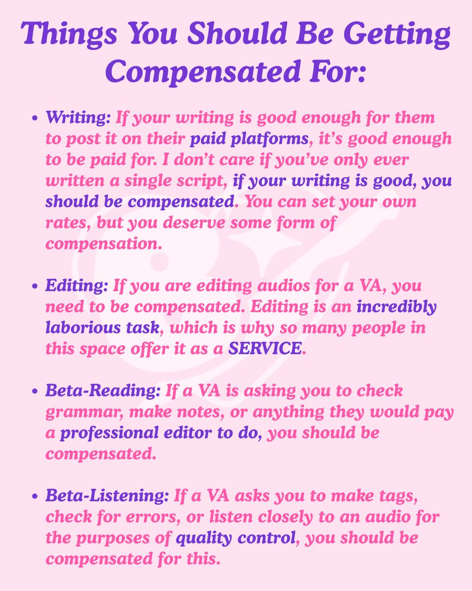 BillyYandereVA2's tweet photo. ♥︎ A short guide to working with VAs and alternate methods of compensation ♥︎ (1/2) https://t.co/RaTLTSKSm1