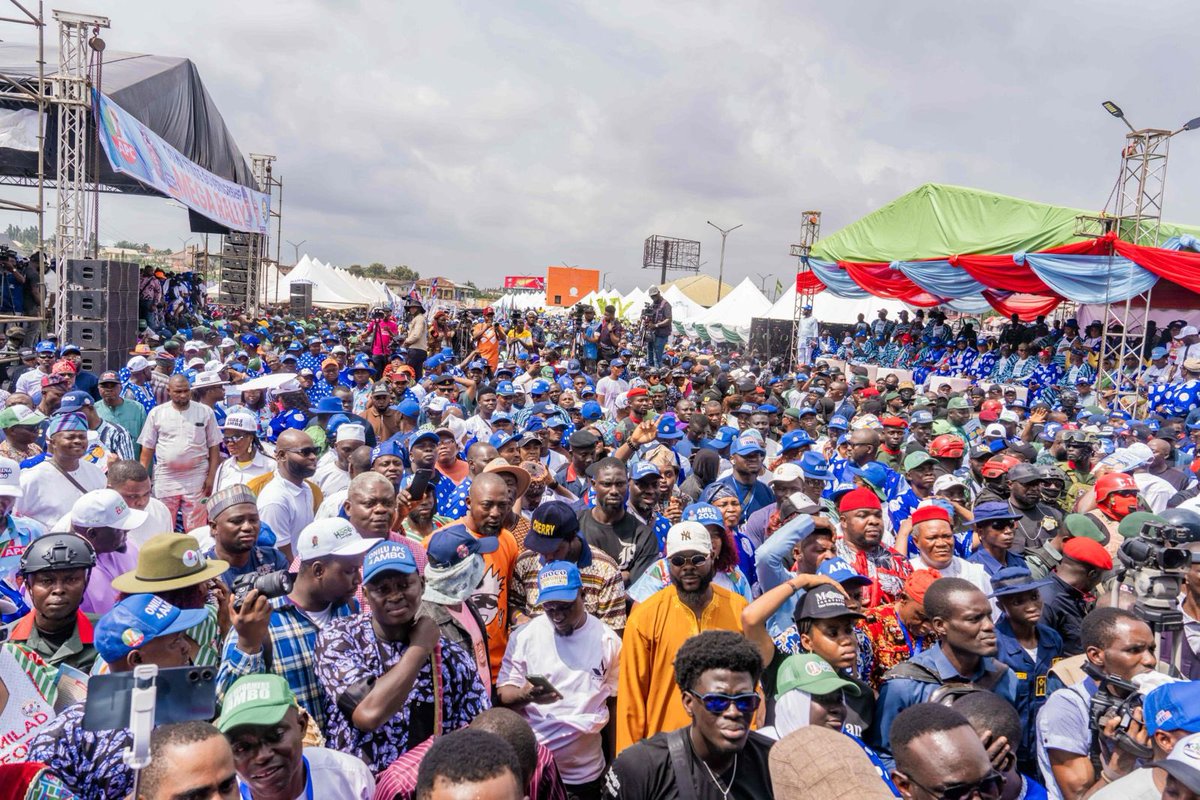 ubasanius's tweet photo. I was in Osogbo today as Chairman of the Monitoring and Compliance Committee of the APC Osun State Governorship Campaign Council, joining our great party at its Grand Rally in support of our candidate for the gubernatorial election that holds this Saturday, Asiwaju Munirudeen Bola Oyebamiji (AMBO).
 
I delivered a goodwill message and engaged with our dear citizens from northern parts of the country that reside in Osun State, underscoring the imperative of peaceful, responsible and inclusive participation in Saturday’s election. Osun stands at a defining moment, and the choice before its people is both consequential and clear: to embrace the Renewed Hope Agenda of our great leader, His Excellency, President Bola Ahmed Tinubu, GCFR, and open the way to greater opportunities, investment and transformation.
 
The APC has demonstrated that meaningful development is possible when leadership is purposeful, visionary and firmly anchored in the aspirations of the people. With AMBO, the very popular  and experienced gubernatorial candidate of APC, Osun can attract greater investment, expand economic opportunities, empower its youthful population and harness its abundant human and material resources for sustainable growth.
 
President Bola Ahmed Tinubu, GCFR, is one of Nigeria’s foremost champions of democracy and remains deeply committed to peace, justice and fairness. We are confident that, under his leadership, the Osun election will be free, fair, peaceful and credible.
 
The impressive turnout, the enthusiasm of our supporters and the palpable optimism across Osun are unmistakable. The people are ready for the APC and for Renewed Hope. I therefore urge the people of Osun to come out peacefully on Saturday and vote for AMBO.
 
Senator Uba Sani, CON
Governor, Kaduna State
August 13, 2026