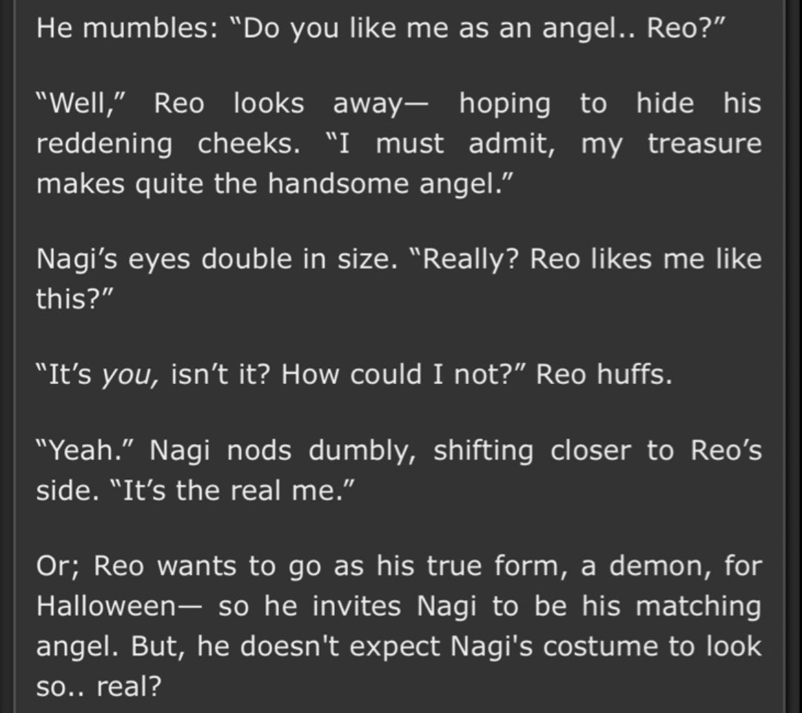 K0mak1i's tweet photo. New fic for Day #5 of 
#nagireoweek2026  
Demon Reo &amp; Angel Nagi !!

https://t.co/I0pVtl1jHE https://t.co/ZxEZm0kSxW