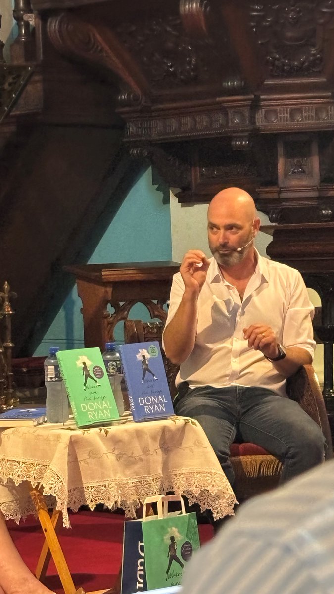 ArlenHouse's tweet photo. At *Where Are the Kings* launch with Donal Ryan demonstrating, once again, that he is one of the world's greatest writers, yet so humble, funny & honest. 

An absolutely beautiful event with Alex Clark in Dublin's historic Pepper Canister, brilliantly managed by Susan Walsh of @dubraybooks @annieryan849

BUY the limited numbered signed edition
https://t.co/ErOaLJdx5d