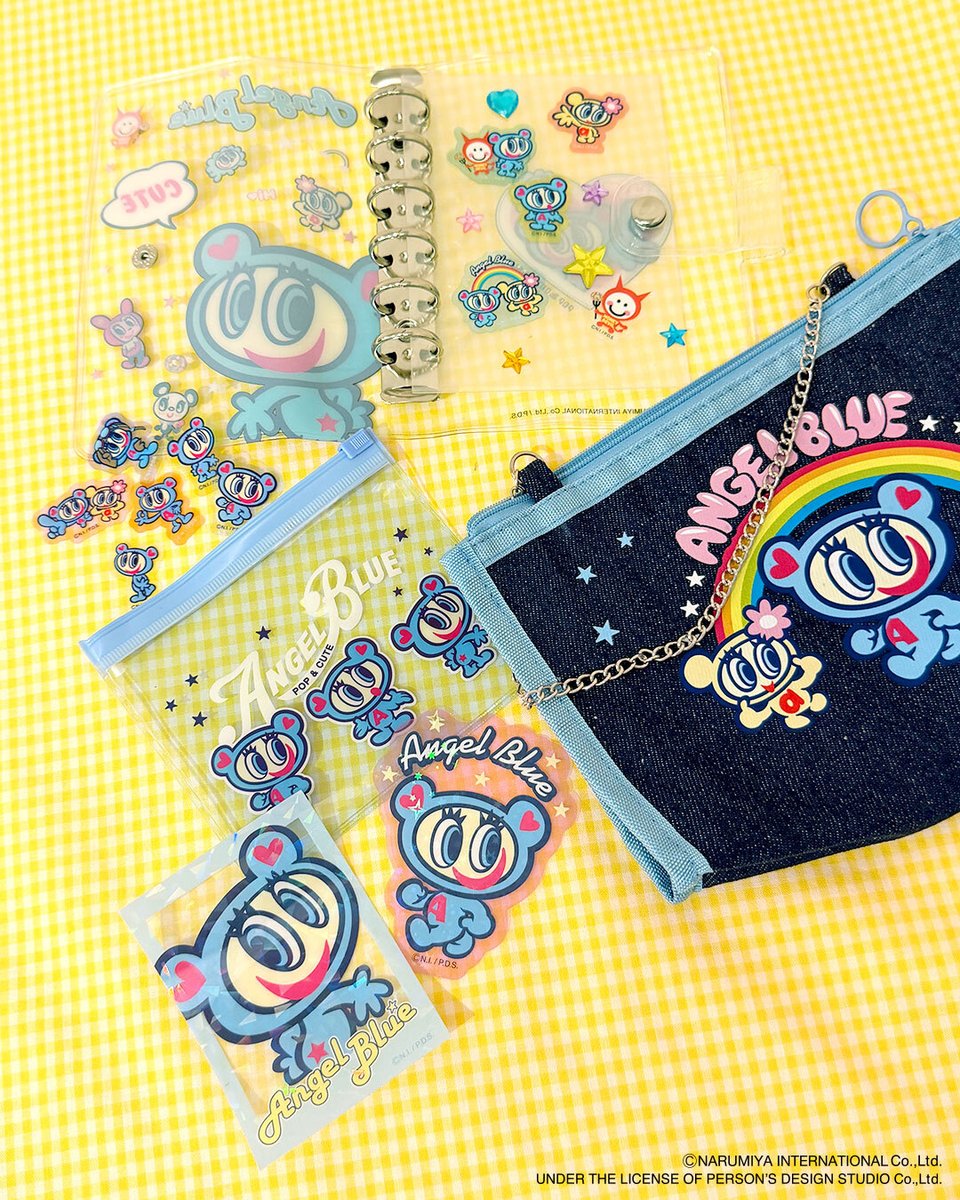 thankyoumart's tweet photo. ⋱　⭐先行予約受付中⭐　⋰
『#エンジェルブルー』限定アイテム❕

全17アイテムのラインナップ✨
トレンドの「シールバインダー」も登場🎶

並べるだけで、まるで平成に
タイムスリップした気分…？！💙

🌈WEB先行予約：好評受付中
🌈店頭販売：9月上旬～入荷順次
https://t.co/M69Kw6E4kG https://t.co/lLh9OZ8PrF