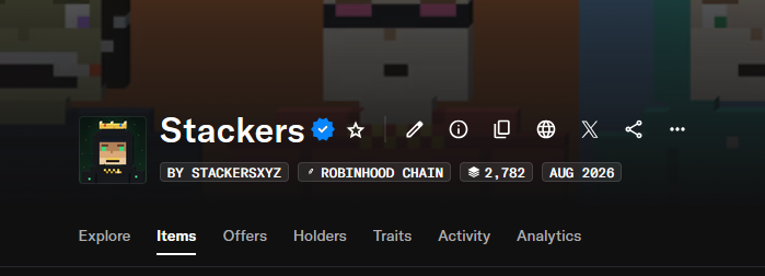 StackersXYZ's tweet photo. Stackers officially verified on @opensea 

Big thanks to @ponsdotfamily for the assistance 🫡

https://t.co/Kzny40Nutj https://t.co/PXfJcD9EBD