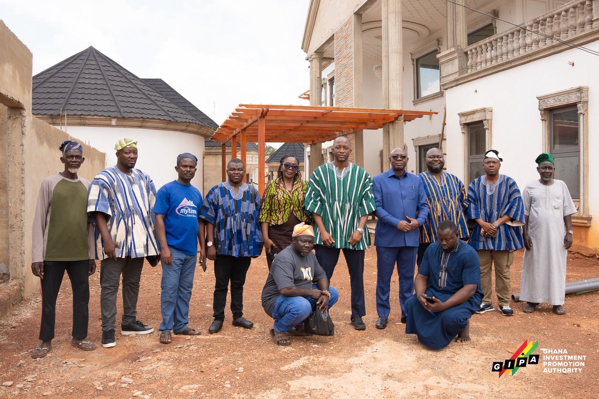 gipaghana's tweet photo. A delegation from the Ghana Investment Promotion Authority (GIPA), led by Board Chair Hon. Akwasi Opong-Fosu and Deputy Chief Executive Officer Mr. Abdul Razak Baba, has paid a courtesy call on the Dagbon Palace.

The delegation was received by the Regent of Dagbon, Kampakuya Naa Yakubu Abukari. Hon. Opong-Fosu conveyed GIPA’s heartfelt condolences to the Dagbon Kingdom following the passing of the late Yaa-Naa, recognising his enduring contribution to peace, unity, reconciliation and national development.

The Authority joins the Kingdom and the nation in praying for wisdom, strength and courage to preserve and build upon the peace established by the late Yaa-Naa.

#GIPA #Dagbon #Ghana #InvestGhana