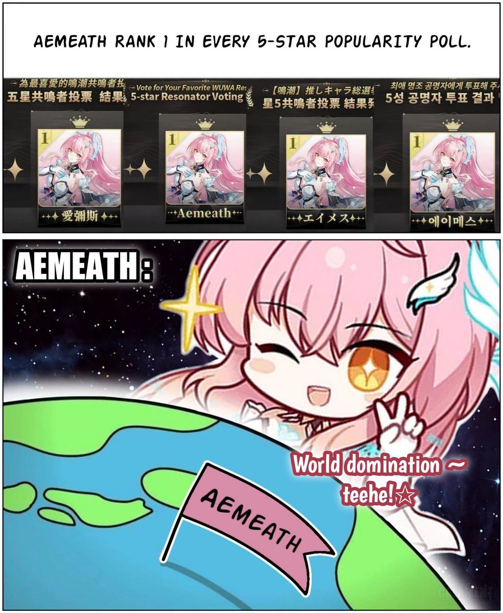 GopioR's tweet photo. Aemeath: World domination teehee! ⭐️

#Wutheringwaves #WuWa #Aemeath https://t.co/OEJKoMEf5x