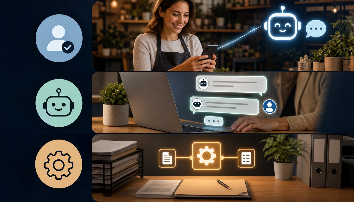 todd_creek's tweet photo. 3 AI wins any small business can start today:

→ Automated lead follow-up
→ Customer service chatbots
→ Back-office workflow automation

Pick one. Define the metric. Execute.

#BusinessAutomation #AIAutomation #RockCreekPartners https://t.co/rnhDpyKmrf