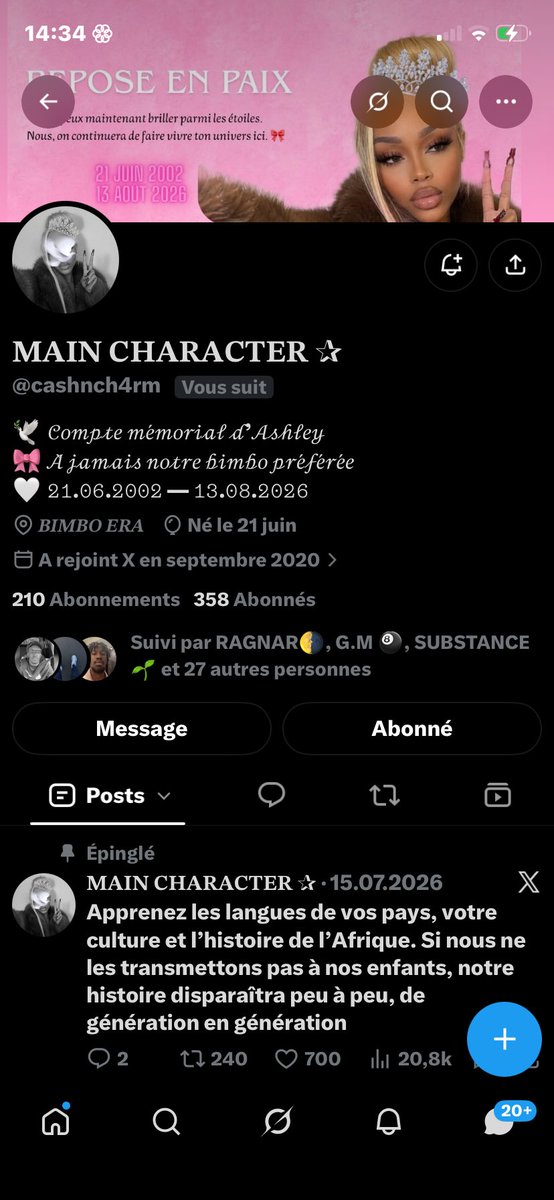 lek_tweet's tweet photo. Bonsoir à vous, j’ai remarqué que nombreux/nombreuses ont été touché(e)s par cette annonce de décès, pour les personnes qui connaissaient ce compte. 

Sachez que personne est décédé, y’a une personne derrière le compte mais c’est pas celle sur les photos elle a jamais existé ⬇️ https://t.co/GSLakf606h