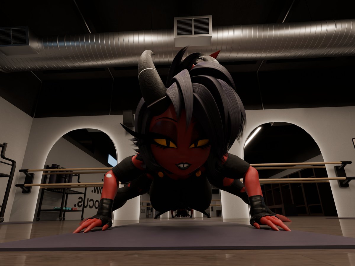 notbiencalifa's tweet photo. Millie doing yoga with her tiny friend...

#Giantess #sizetwitter #sizefetish #blender #3d #NSFW #Fyp https://t.co/OdlPELf4Sk