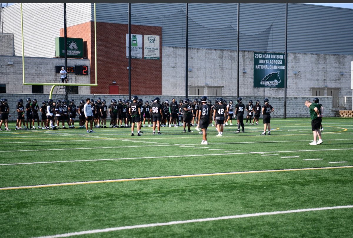 SUMustangFB's tweet photo. 🏈Day 1 of Camp is on the book!!! Football is back!!! 
#CODE https://t.co/4QjTAuf9mo