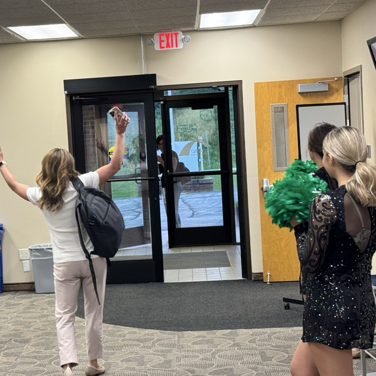 KeystoneAEA's tweet photo. This morning we were treated to a special greeting from the Clayton Ridge Drill Team! 💥👏🤗 https://t.co/Xv9dRArJAO