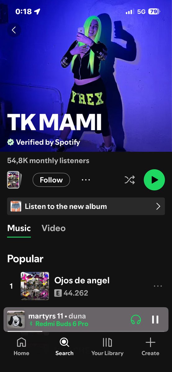 smokingonmybed's tweet photo. pero porq 50mil personas escuchan “tk mami” 😭 https://t.co/qM2dGkUDbe