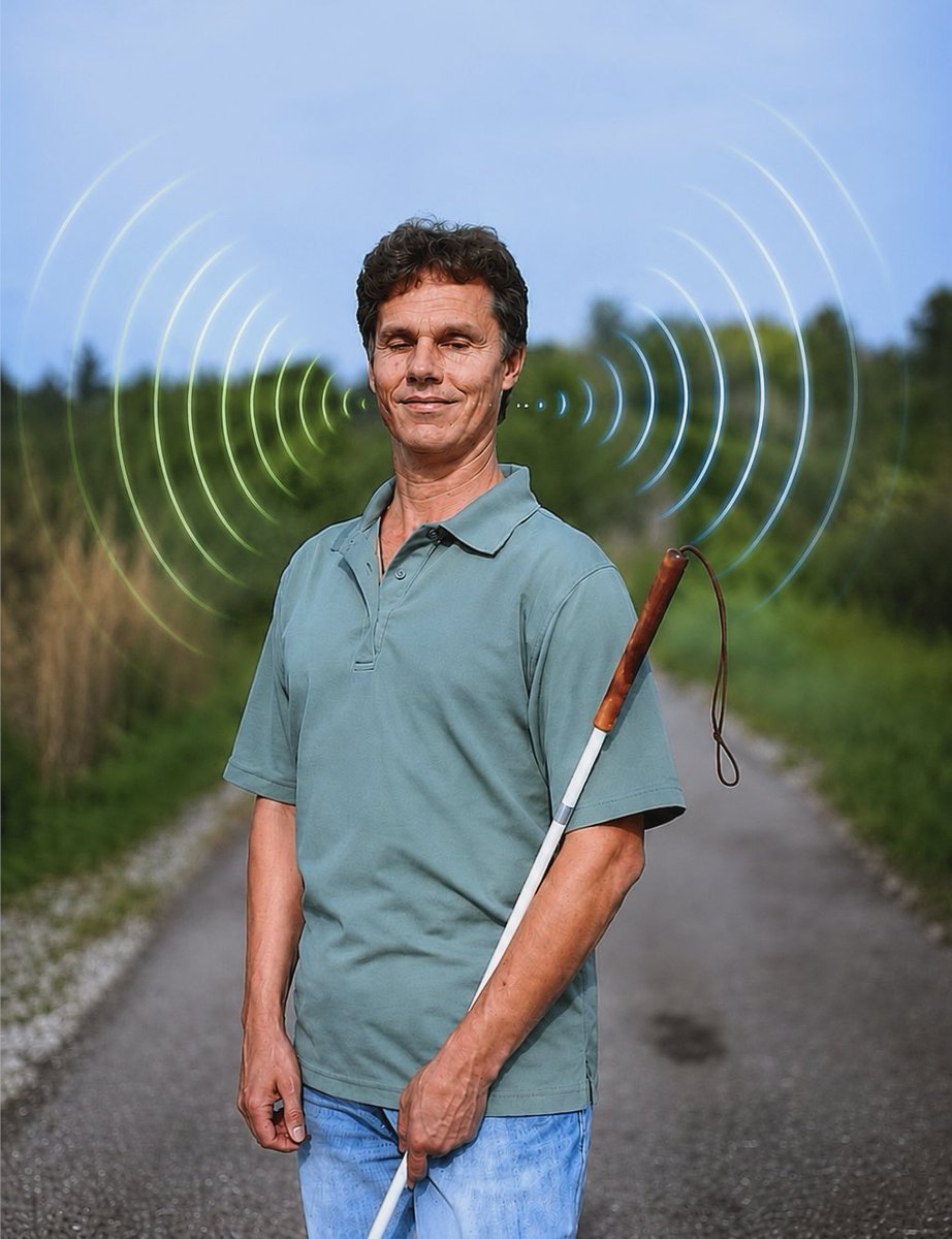 LeContempIateur's tweet photo. 🦇 L'homme qui voit avec ses oreilles : l'histoire presque incroyable de Daniel Kish

Daniel Kish a perdu la vue à l'âge de 13 mois à cause d'un cancer de la rétine. Pour la plupart d'entre nous, cela signifierait dépendre des autres toute sa vie. Pourtant, Daniel a développé une capacité qui semble tout droit sortie d'un film de science-fiction.

Au lieu de voir avec ses yeux, il "voit" avec le son.

En claquant rapidement la langue contre son palais, il produit de petits clics. Ces ondes sonores rebondissent sur les objets qui l'entourent et reviennent jusqu'à ses oreilles. Son cerveau analyse alors les minuscules différences de temps et d'intensité de ces échos pour reconstruire une véritable carte mentale en trois dimensions de son environnement.

Le plus fascinant, c'est que les scanners cérébraux ont montré que, chez Daniel, les échos activent le cortex visuel, la région normalement dédiée à la vision. Son cerveau a littéralement réaffecté cette zone pour "voir" grâce au son.

Grâce à cette capacité exceptionnelle, il est capable de :

- Faire du vélo en toute autonomie.

- Marcher sur des sentiers de montagne.

- Éviter les arbres, les poteaux et les voitures.

- Se déplacer seul dans des lieux qu'il ne connaît pas.

Et il n'est pas le seul. Daniel a ensuite créé une organisation pour enseigner cette technique à des milliers d'enfants aveugles à travers le monde.

Cette histoire rappelle une chose fascinante : le cerveau humain est bien plus adaptable qu'on ne l'imagine. Lorsqu'un sens disparaît, il peut parfois se réorganiser de façon spectaculaire et développer des capacités qui paraissent presque surnaturelles.

Ce qui ressemble à un super-pouvoir n'est pas de la magie. C'est la preuve extraordinaire de la neuroplasticité, l'incroyable capacité du cerveau à se transformer et à trouver de nouvelles façons de percevoir le monde.