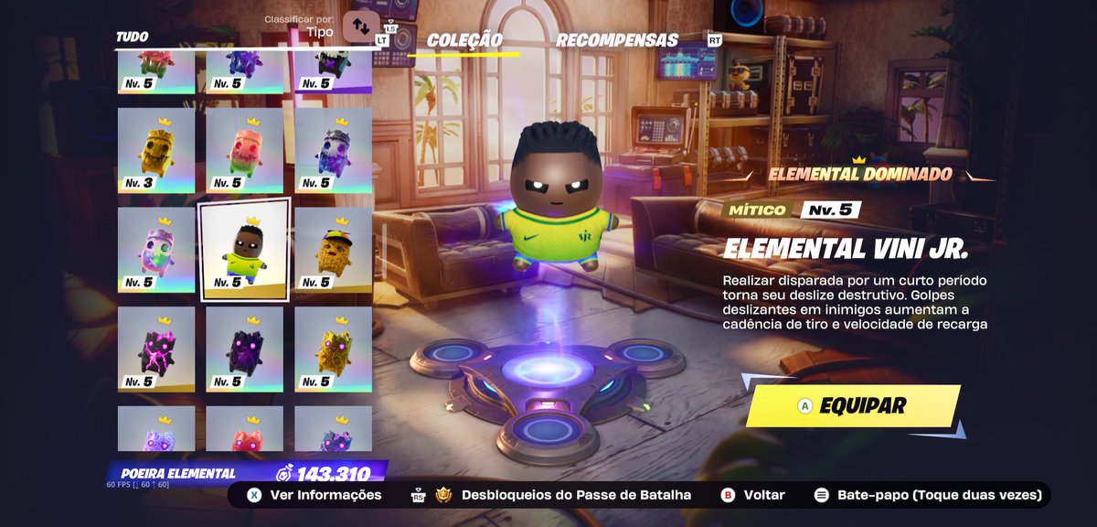 TheteuFlocos's tweet photo. Finalmente todos elementais coletados e dominados, agora quero o elemental da Virginia pra combinar com Vini Jr.

#fortnite https://t.co/WoW0HKR8C3