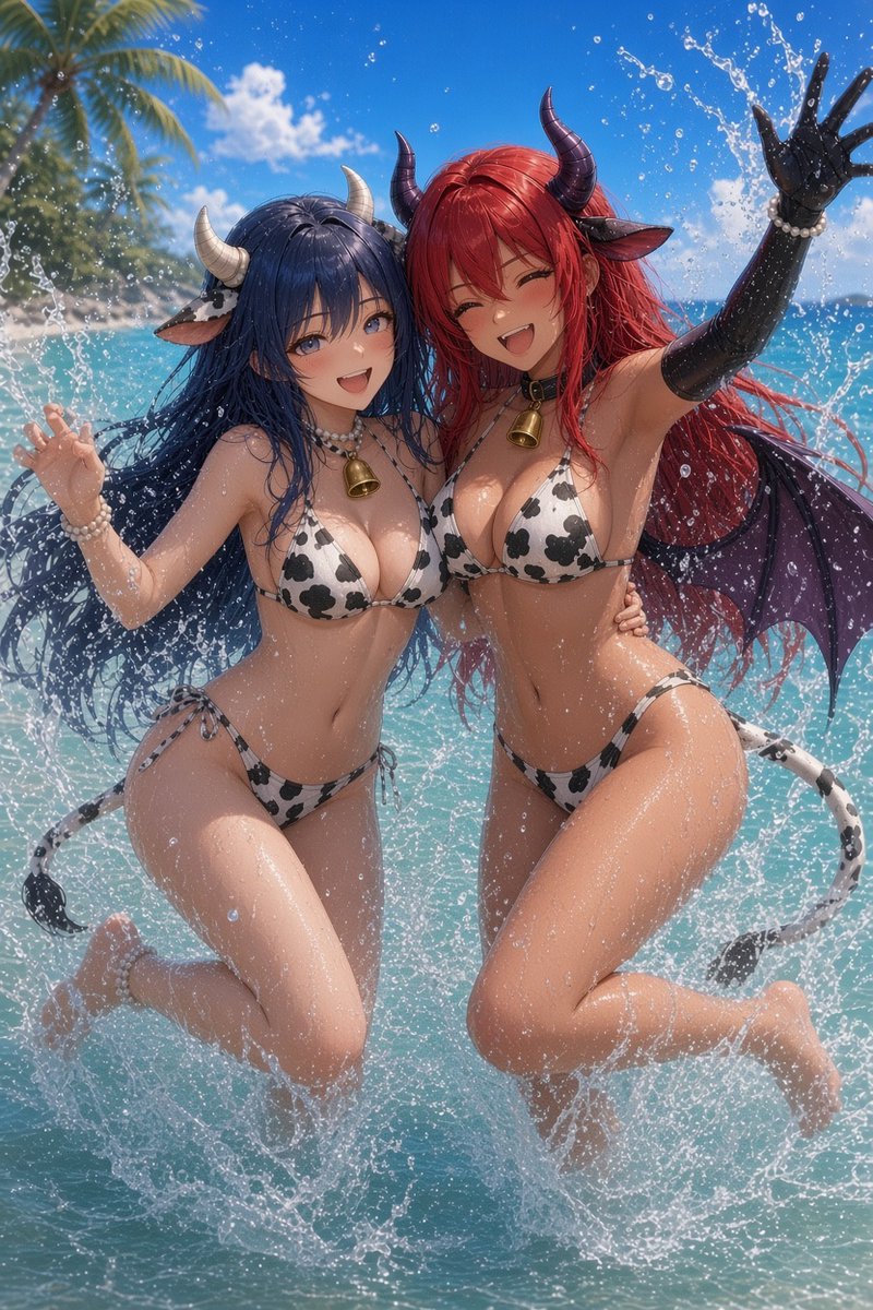 Nikatvef's tweet photo. It’s so nice that Mistress @NyxTheCow invited me to have fun in the water—I’m so glad! https://t.co/UWRHQvv2W8
