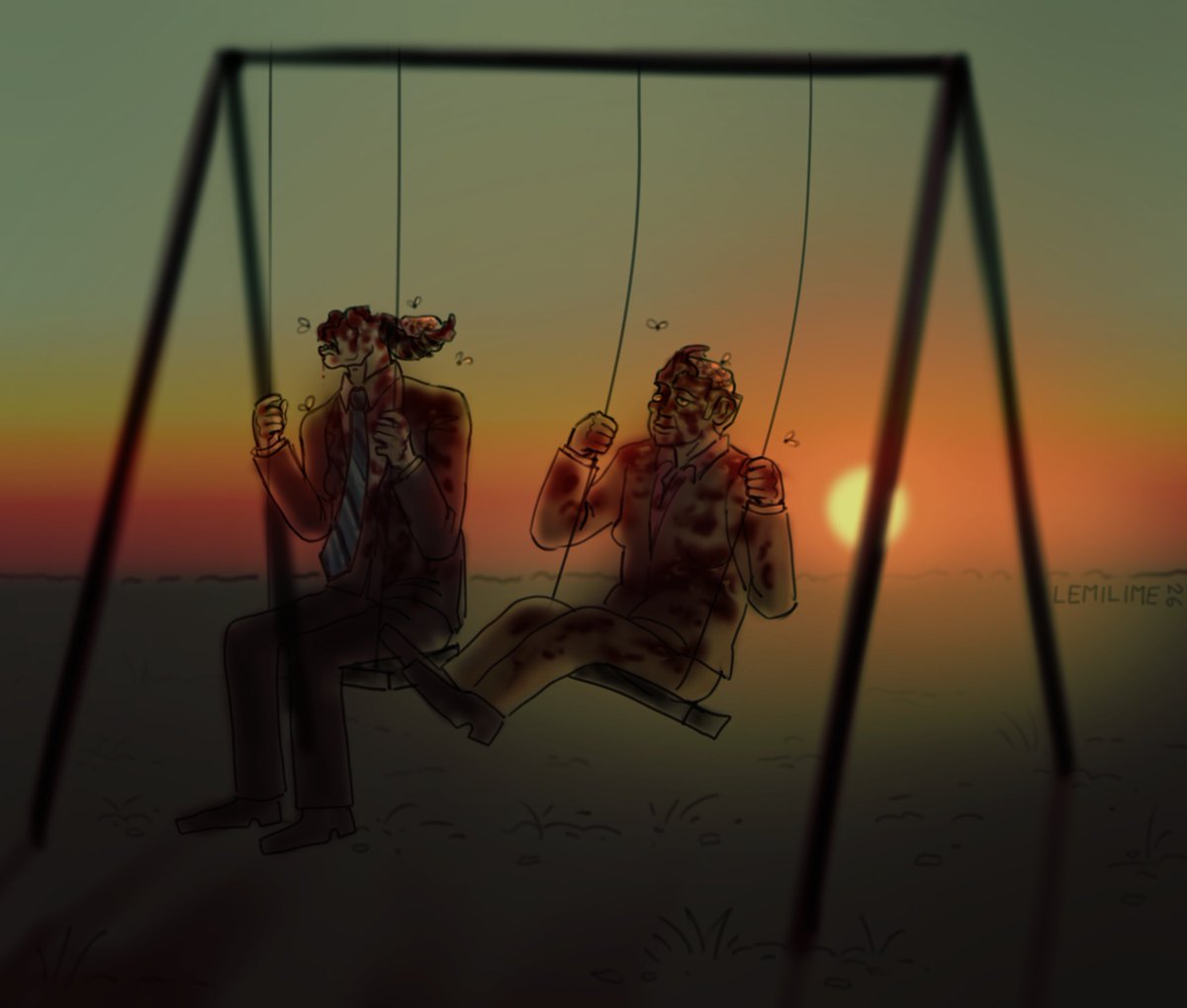 factualb0ss's tweet photo. #killer7 #ghm sunset https://t.co/Jpsg1QQCUT