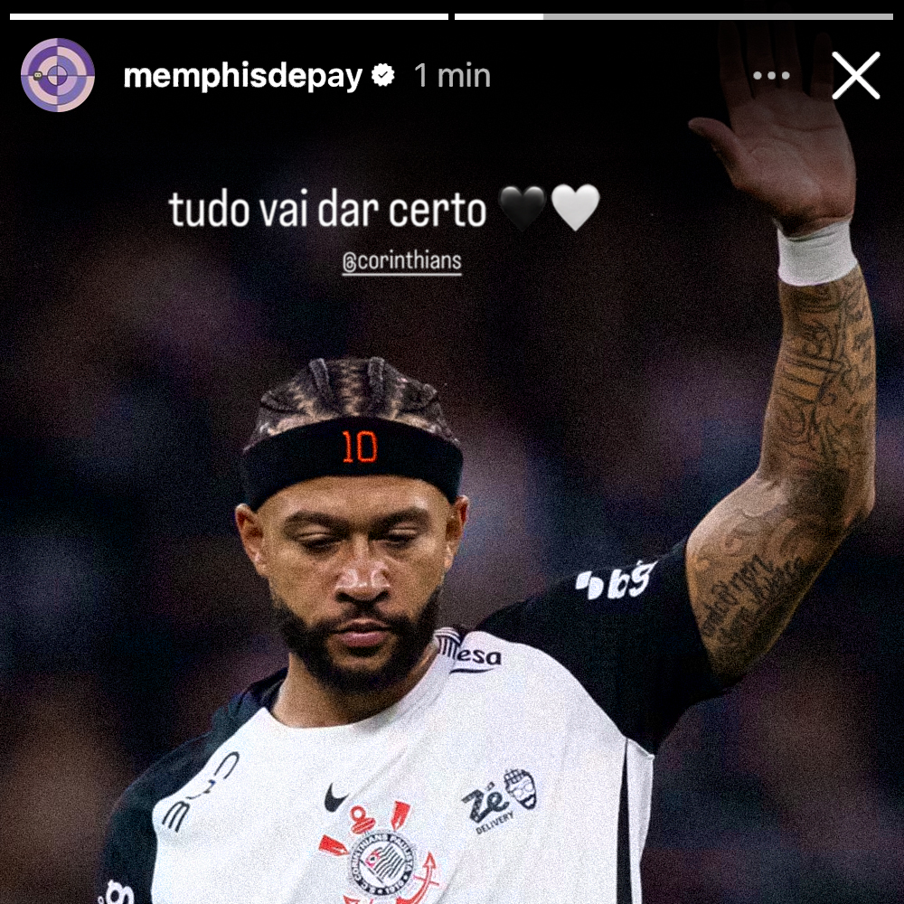 sccpcavalo's tweet photo. O Memphis nos stories do Instagram dizendo que "tudo vai dar certo"

Na moral? Eu só senti vontade de CHORAR lendo isso https://t.co/67Mqui4PMw