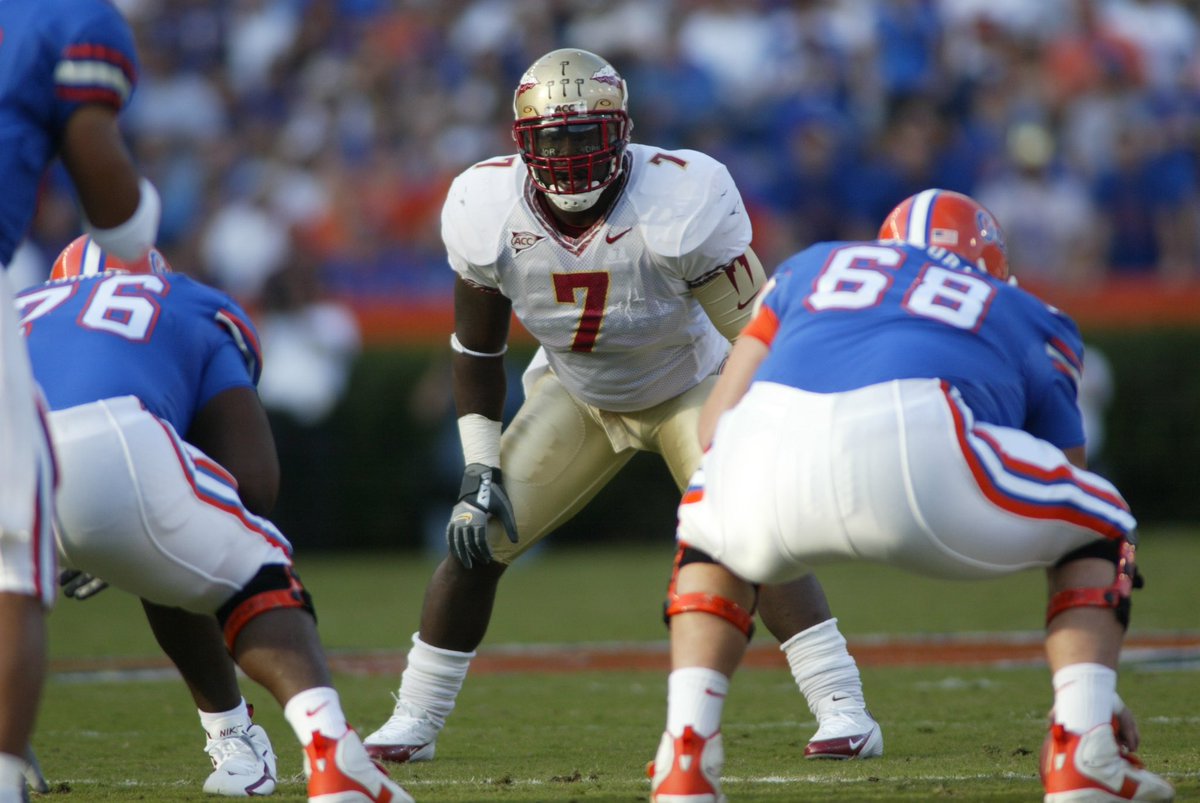 MRittCGS's tweet photo. From a scouting perspective, @busterdavis7 was an instinctive, physical and highly productive middle linebacker whose play consistently exceeded his listed dimensions

At @FSUFootball, Davis was a three-year starter who finished his career with 265 tackles, 27.5 tackles for loss and 8 sacks, leading the Seminoles in tackles in each of his final three seasons. As a senior in 2006, he recorded 109 tackles, 8 tackles for loss and 5 sacks, earning First-Team All-ACC and AFCA First-Team All-America honors

Davis’ best traits were his instincts, processing speed, toughness and ability to consistently find the football. He diagnosed plays quickly, trusted his reads and triggered downhill with urgency. His compact frame gave him natural leverage, while his physicality and willingness to take on contact fit the demands of playing inside linebacker

2007 NFL Combine:

Height: 5’9⅜”
Weight: 239 lbs.
40-Yard Dash: 4.64 
10-Yard Split: 1.65
Bench Press: 24 reps
Vertical Jump: 31”
Broad Jump: 8’8”
20-Yard Shuttle: 4.37
Three-Cone Drill: 7.28

Arizona selected Davis 69th overall in the third round of the 2007 NFL Draft. He later spent time with Detroit, Indianapolis and Houston

One of the most unique aspects of Davis’ football journey is his connection to the @seniorbowl. He competed in the 2007 Senior Bowl as a player, experiencing the evaluation process firsthand. He later returned to the event from the personnel side, serving as a scout for the Reese’s Senior Bowl during the 2022 season

Davis has also built an extensive high school coaching résumé with stops in Florida, Georgia, Ohio and Texas. He was named head coach at Columbus North High School in Indiana in June 2026