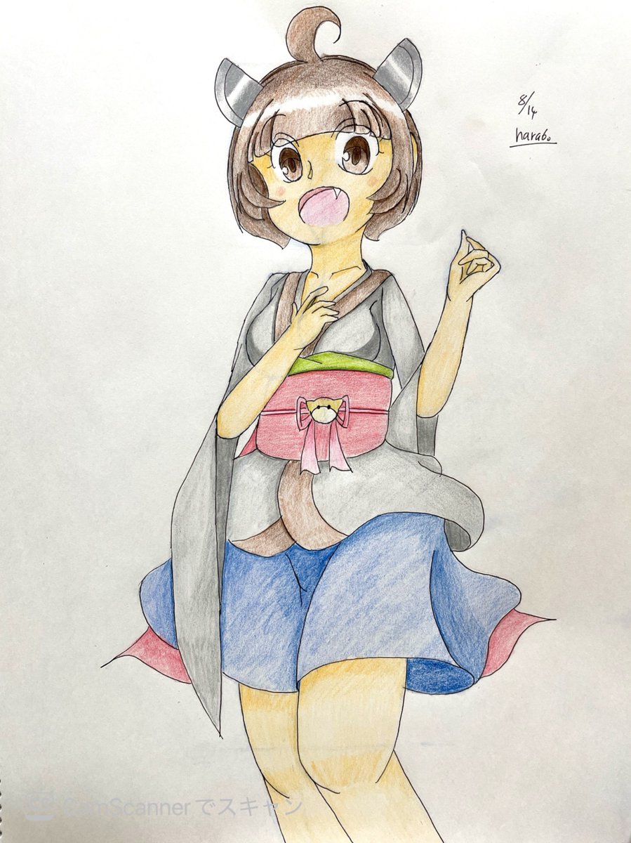 bo_ha's tweet photo. 落書きりたん8月14日
#きりたんキラキラ金曜日 
#東北きりたん https://t.co/Jh2zLp521Y