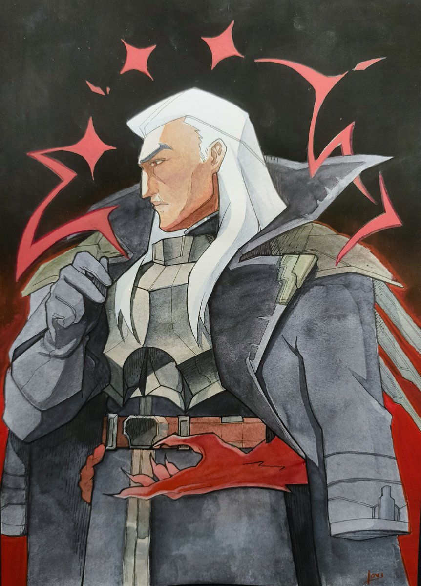 RealMisakiRei's tweet photo. Swain - Watercolour+Acrylic https://t.co/GgNb7Phvh2