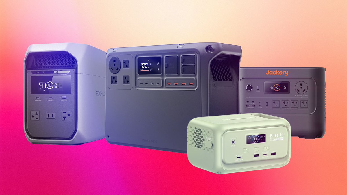 CNET's tweet photo. We lab-tested more than 140 electric generators and found the most efficient, fast-charging and longest-lasting battery backups to power your appliances and devices during a blackout. https://t.co/v3mYY8zZAN https://t.co/kc25VYTplH