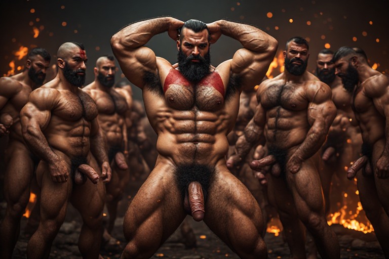 Aphofis_RJ's tweet photo. a diferent post! KRATOS THE GOD OF WAR gonna be a delicious demon! #AIart #KRATOSAI #GOWGAY #spartans #bear #NSFW #AIart #Musclemen  #Bara #Muscle #Gay #AIgravure #NSFW #demon
#18+ #fullbush https://t.co/vxtLTELBRZ