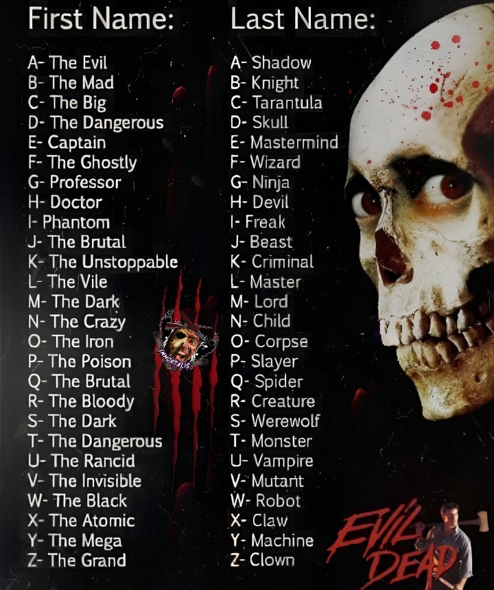 AshySlasheeDB's tweet photo. What's your villain name.... https://t.co/j1SyThcYNl