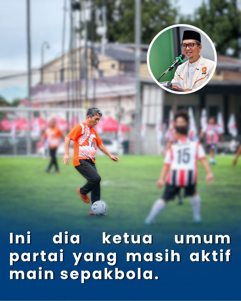 DonadFals's tweet photo. Baru tahu ternyata AMY Presiden PKS masih jago maen bola #PKS81tahunRI https://t.co/VWrSWkQoj1