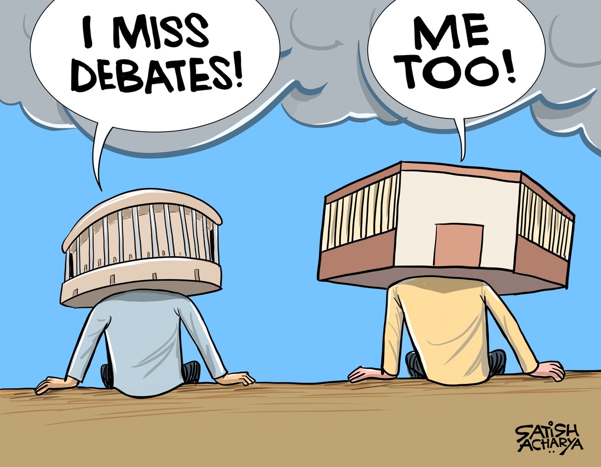satishacharya's tweet photo. Parliament debates! #Monsoonsession
@DainikBhaskar cartoon. https://t.co/GrJckTDW7Q