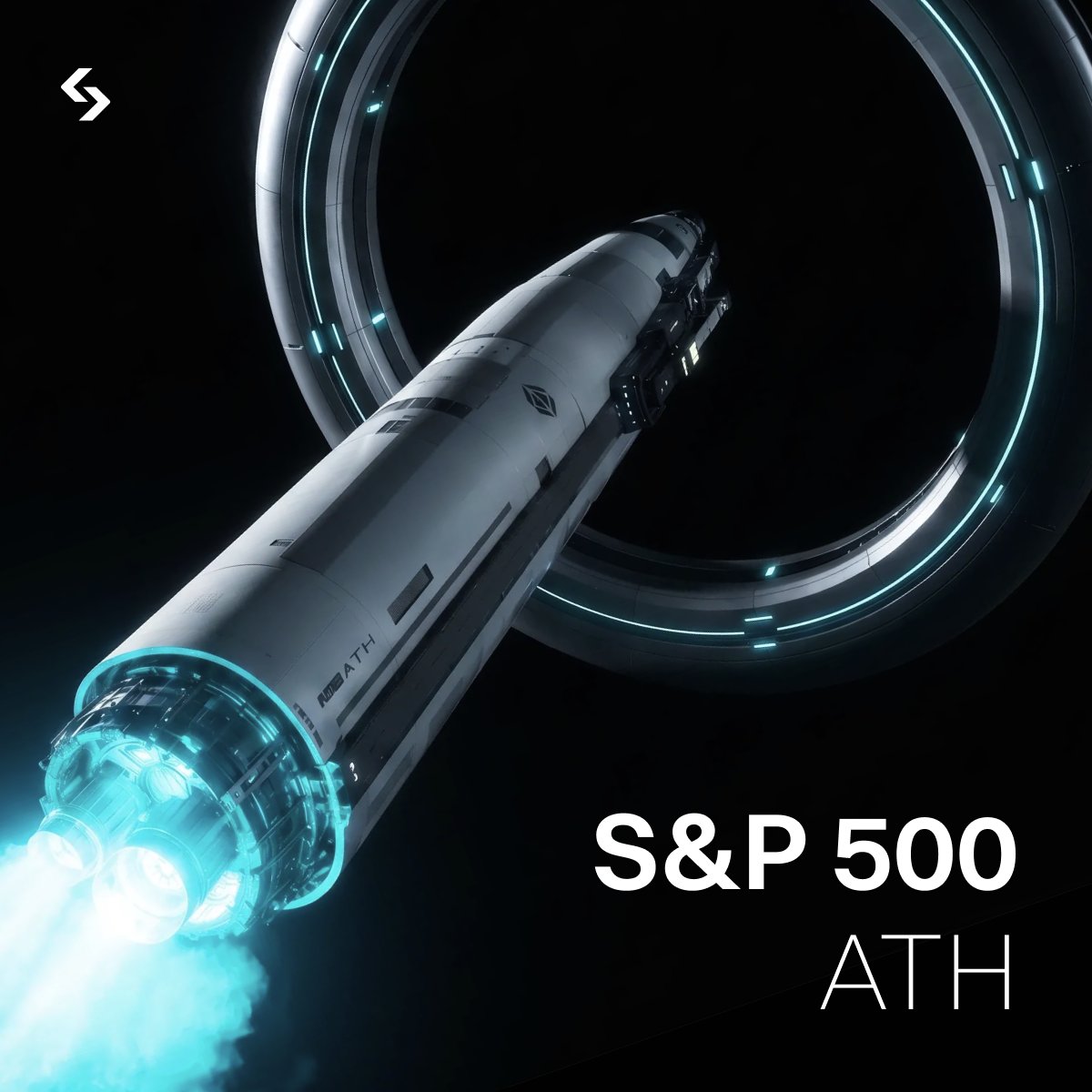 Bitget_TradFi's tweet photo. The S&amp;P 500 hits 7,800 for the first time is history. https://t.co/DQ17swtxmL