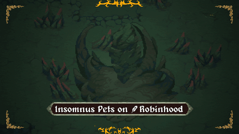 0xTiga_H's tweet photo. 最近在看 Robinhood Chain 上的新项目，@insomnusxyz 挺有意思。

它是一个暗黑像素风的生存 Roguelike 游戏，已经跑了接
近一年，目前有 19.5 万+ 玩家、100 万+ 游戏局数。

最近项目把重心扩展到了 Robinhood Chain，接下来要上线的 Insomnus Pets 也会优先在 Robinhood 推出。

这些宠物不是纯 PFP，会有治疗、提升掉落、耐力等实际游戏效果，Gen 1 还是后续育的源头。

迪迦拿到 10 个 GTD WL，直接抽给大家。

参与要求很简单：

1. 关注 @insomnusxyz
2. 评论区留下你的 EVM 地址
48 小时后用 Grok 随机抽 10 位。

官网：https://t.co/9j65U39PIt

有兴趣的小伙伴可以去了解一下
