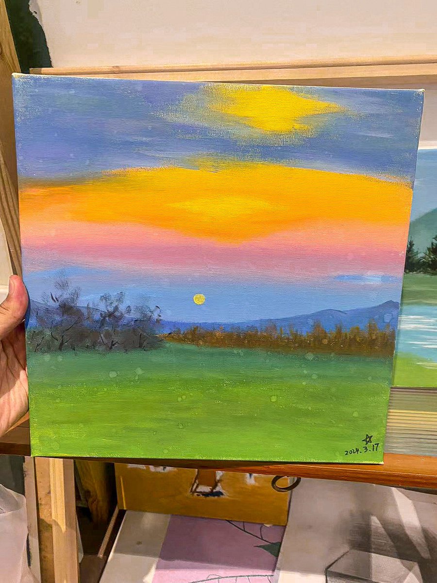 eagerjack17's tweet photo. Step into a sun-dappled atelier, where watercolor blooms on paper—feel the brush stroke’s gentle rhythm and let creativity wash over you today!， https://t.co/DadBicJGVh