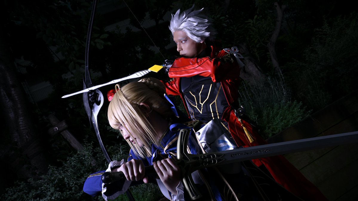 hamaham08144766's tweet photo. 崩壊:スターレイル /セイバー&アーチャー
Honkai: Star Rail × Fate/stay night
セイバー:しろさん(@shirorva )
撮影者:大門さん(@gandamuEXZ )
#HonkaiStarRailCosplay
#fatecosplay
#コスプレ
#池袋アコスタ https://t.co/rgDxpP0xvW
