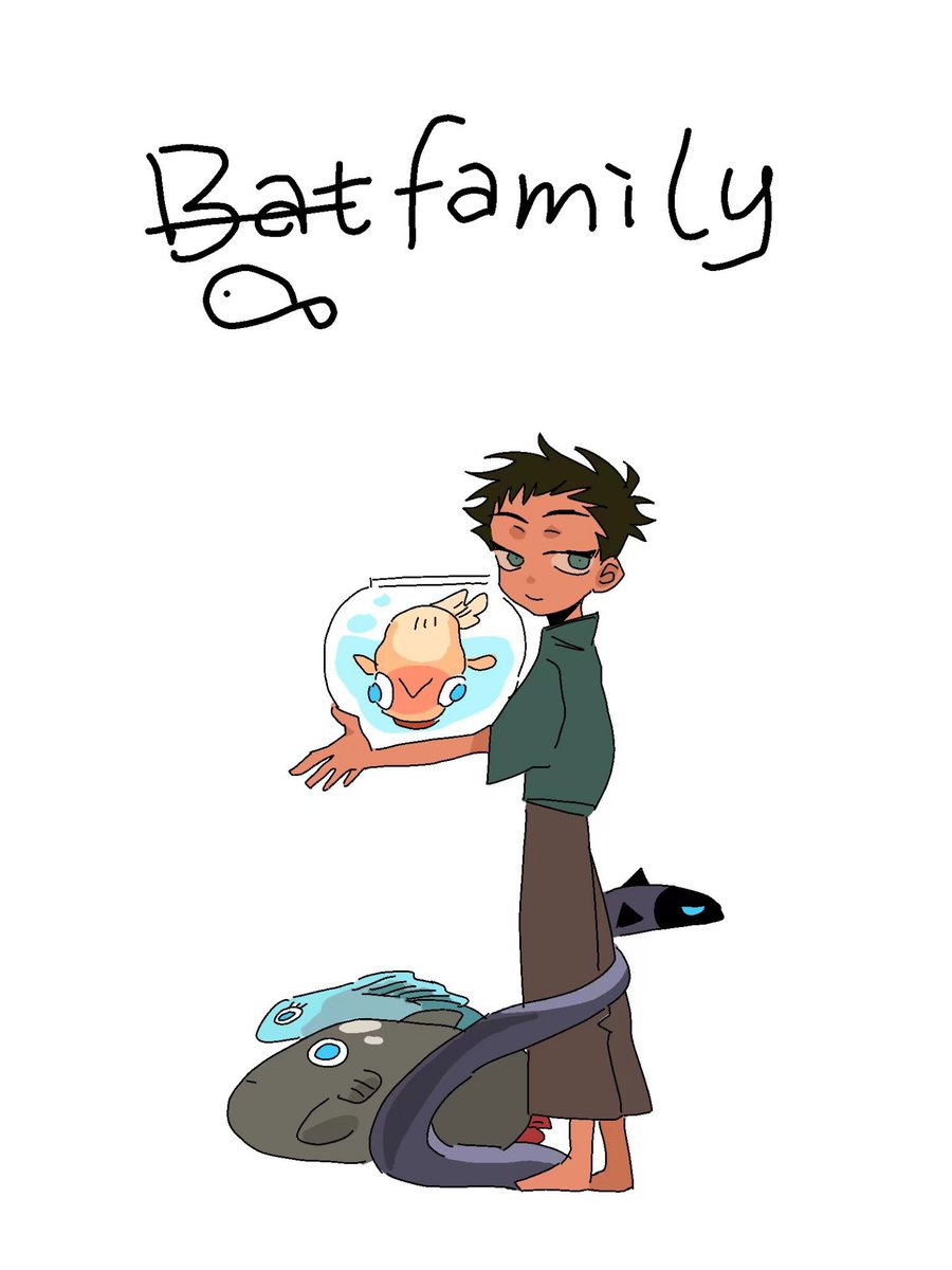 Bliboottt's tweet photo. The Bat‑Family’s Fishy Situation ＃batfam https://t.co/3nlt8bN9Ac