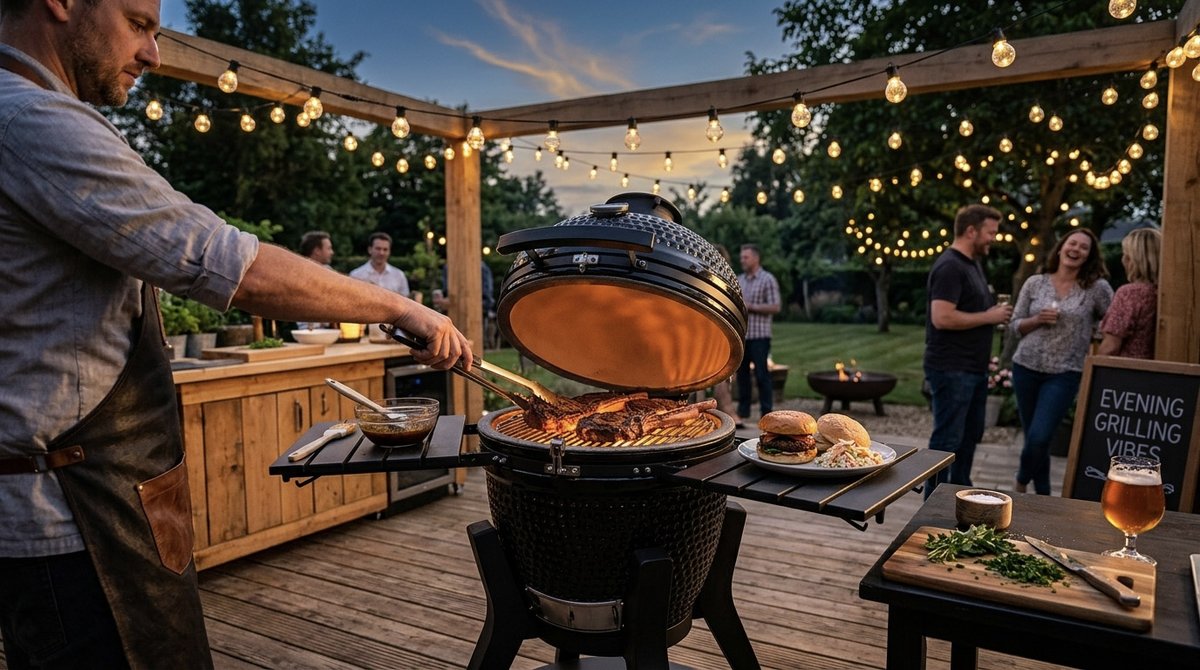 BarBeQuick's tweet photo. Transform your outdoor cooking setup with our 18" Pro Spec Midi Kamado! 🔥 Grill, roast, or smoke with precision and enjoy multi-level cooking. 
Safe, easy, and Chef Martin-approved. 
Use code BBQ40 for 10% off: https://t.co/c1WsGKmzSt 
#CoolItQuick #BBQ #Barbequick https://t.co/aqFdvEHlT3