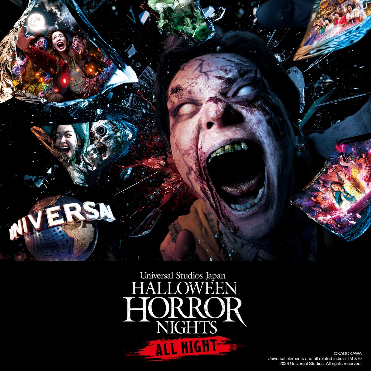 USJ_Official's tweet photo. ／
朝までハロウィーン・ホラー・ナイトを楽しめる！
一夜限りの祭典は9/25開催！
＼

◤ハロウィーン・ホラー・ナイト
～オールナイト～◢

📢本日よりチケット一般販売開始📢

USJで仲間と楽しく”オール”。そんな体験してみたくない！？

※販売数が予定数に達し次第販売を終了します
https://t.co/wkKsGv6X6O