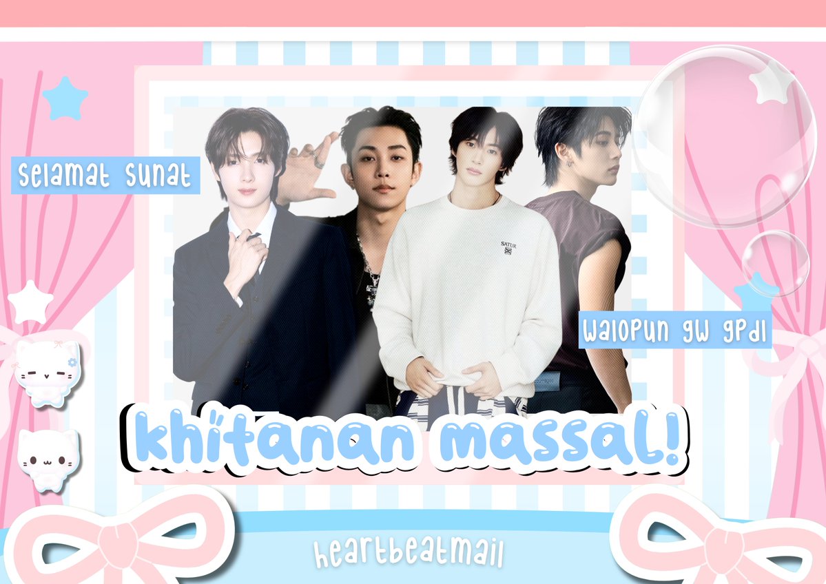 heartbeatmail's tweet photo. Absen ada 𝐘𝐨𝐮𝐧𝐠𝐣𝐚𝐞, 𝐑𝐲𝐮𝐥, 𝐀𝐧𝐭𝐨𝐧, 𝐓𝐚𝐞𝐬𝐚𝐧. Selamat atas berkurangnya anumu, semoga menjadi anak yang pipisnya selalu lurus. Mana bakso? Ada.. ada di venue.. Bu, apakah saya Jojo? Bukan, kamu itu keong racun baru kenal udah ngajak slipkol. Mamah bangga. https://t.co/gQE0ZQrOfR
