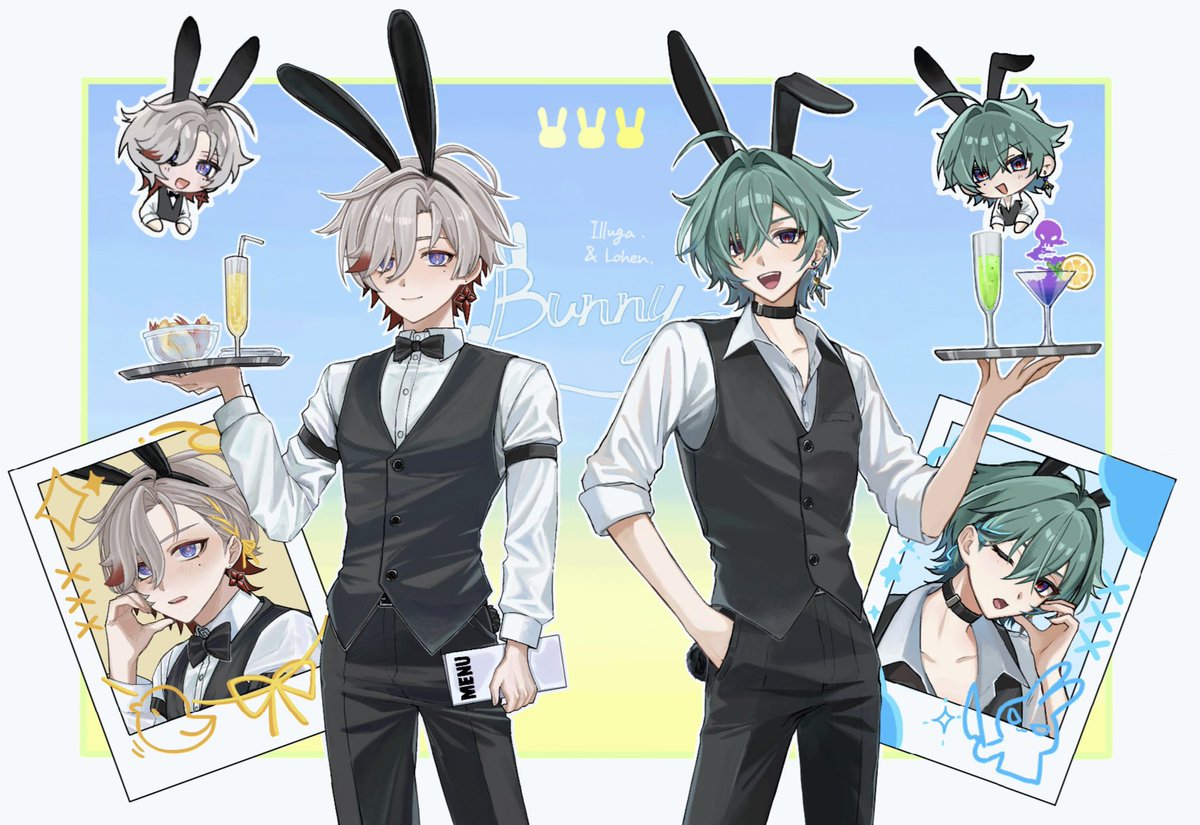 Su8_2525's tweet photo. 友人と絵チャで合作しました！
※衣装捏造 https://t.co/zMhvfJmFMd