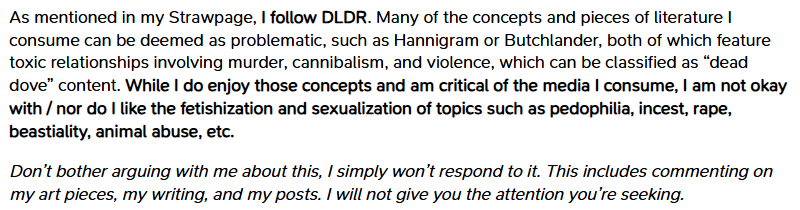 dacrepit's tweet photo. with the recent shit going on i feel like i should share this (again). im dldr, and i wont interact with content i dont care for. thumbs up emoji. https://t.co/MSGRG8WoKr