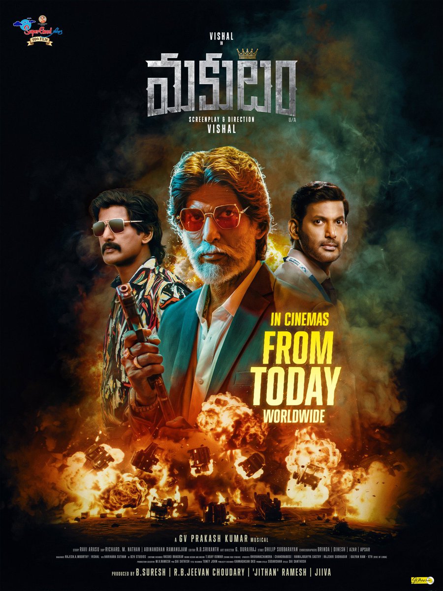 yoursanjali's tweet photo. The wait ends. The celebration begins 💥

#Magudam / #Makutam —  In cinemas worldwide today! 💃🏻 

@VishalKOfficial @gvprakash @officialdushara @SuperGoodFilms_
@RIAZtheboss
@ParasRiazAhmed1
@PROSaiSatish
#Magudam #Makutam #DirectorVishal #Anjali #GVPrakash #DusharaVijayan #SGF99 https://t.co/rFfegfYjnG