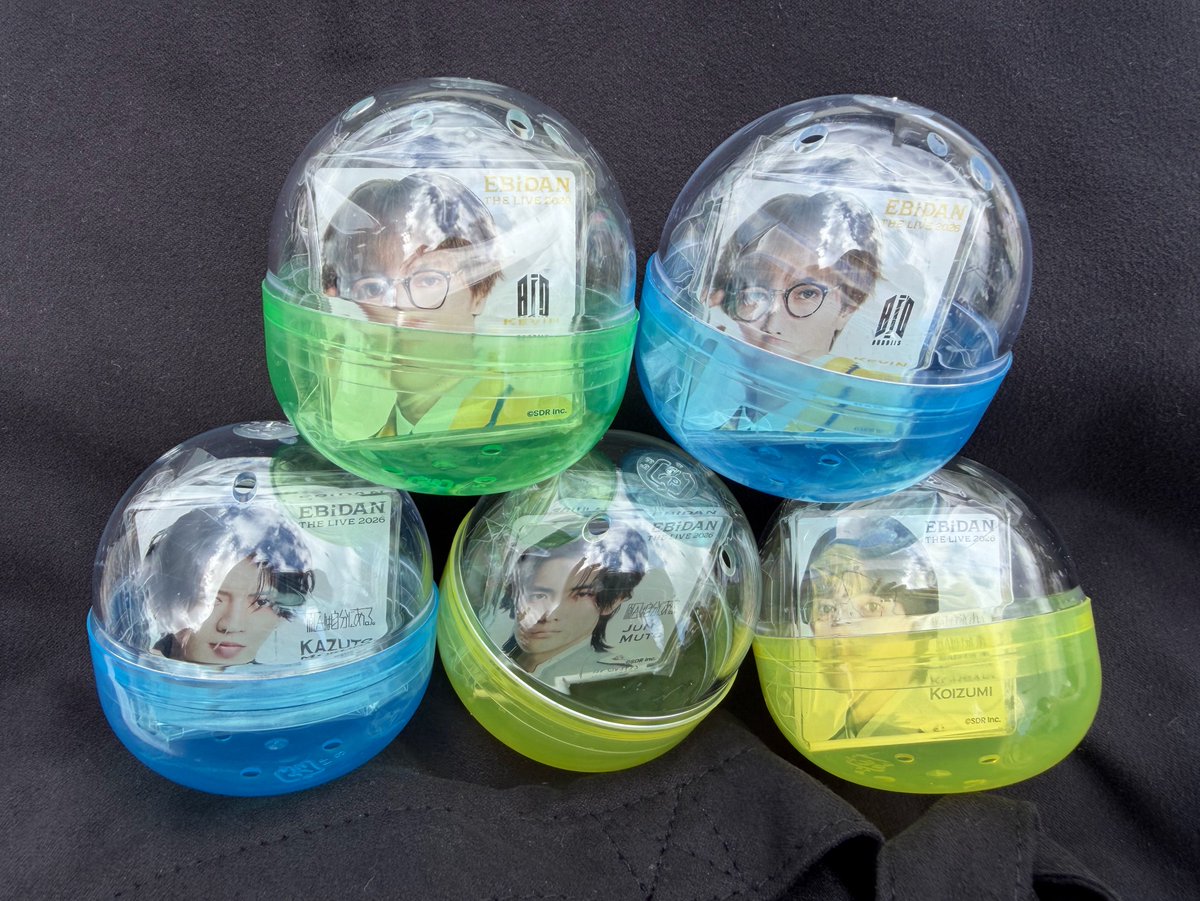 kuma_pum's tweet photo. EBiDAN THE LIVE 2026 15th Anniversary ガチャ デコガチャ
エビダン エビライ アクリルクリップ

＜譲＞
小泉光咲、杢代和人、武藤潤、ケビン

＜求＞
桜木雅哉or定価

本日会場にて交換できる方
お気軽にお声掛けください。 https://t.co/ydlWhDq4v4